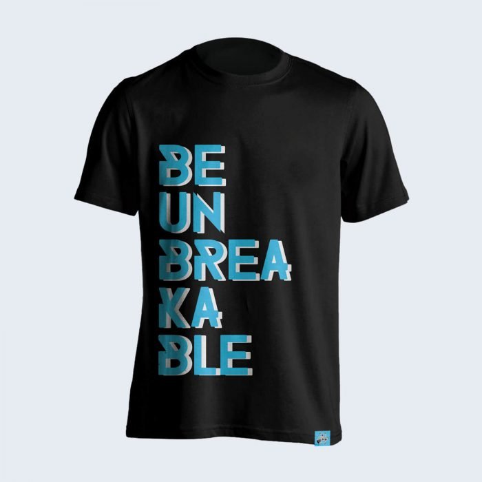 Be-Unbreakable-Black-Tshirt-Front
